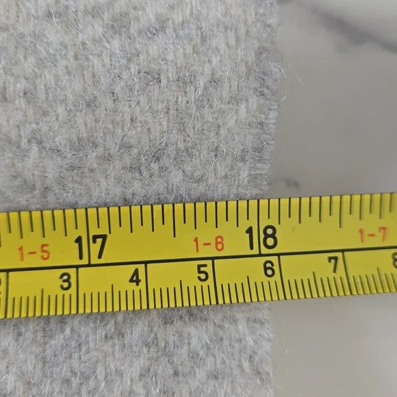 Boden Wool Scarf Pink Yellow Grey Colorblock Wrap Soft Winter Academia Preppy - Picture 3 of 4